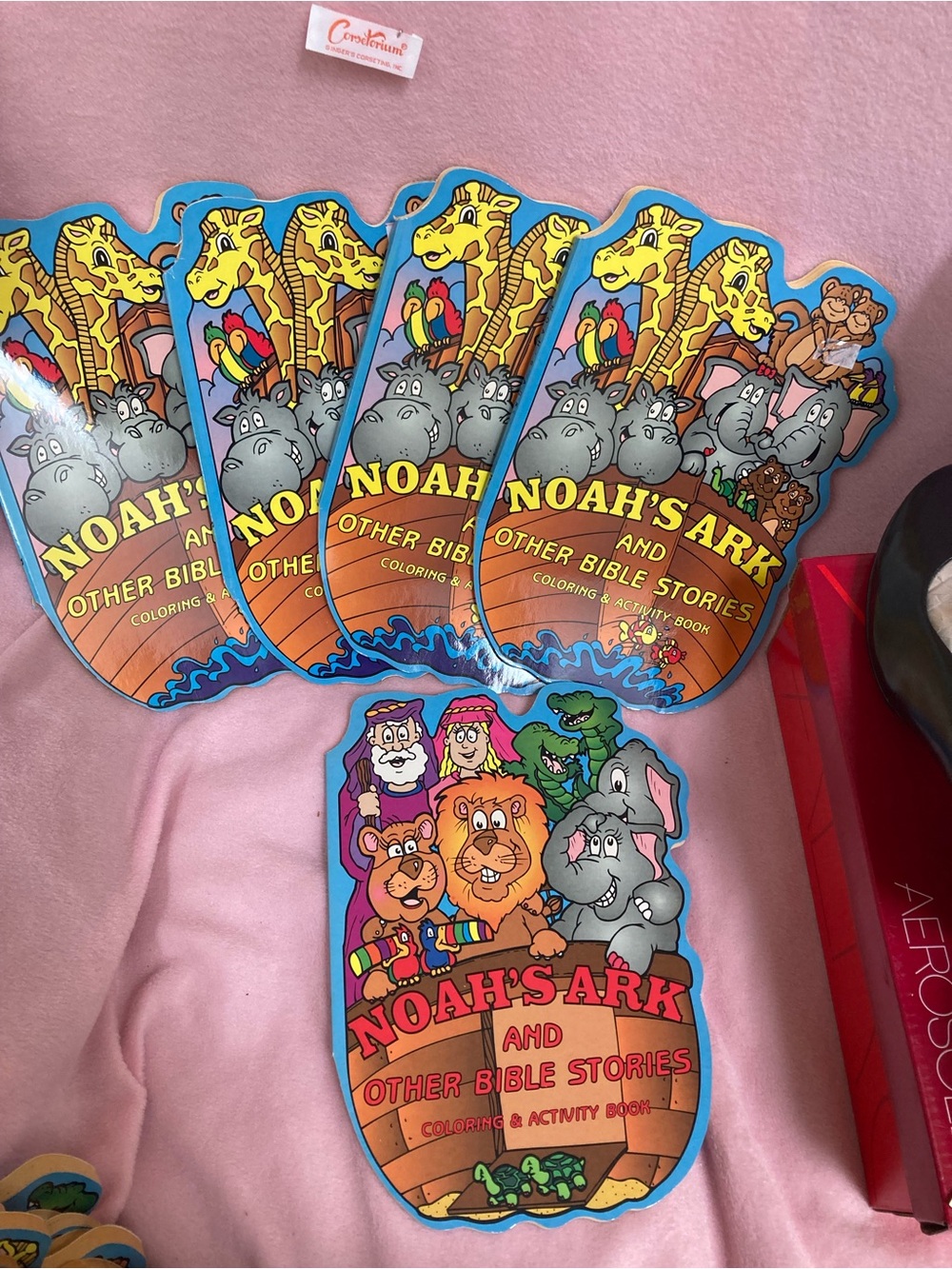 5- Noah's Ark and Other Bible Stories Coloring & Activity Book - vintage 2000